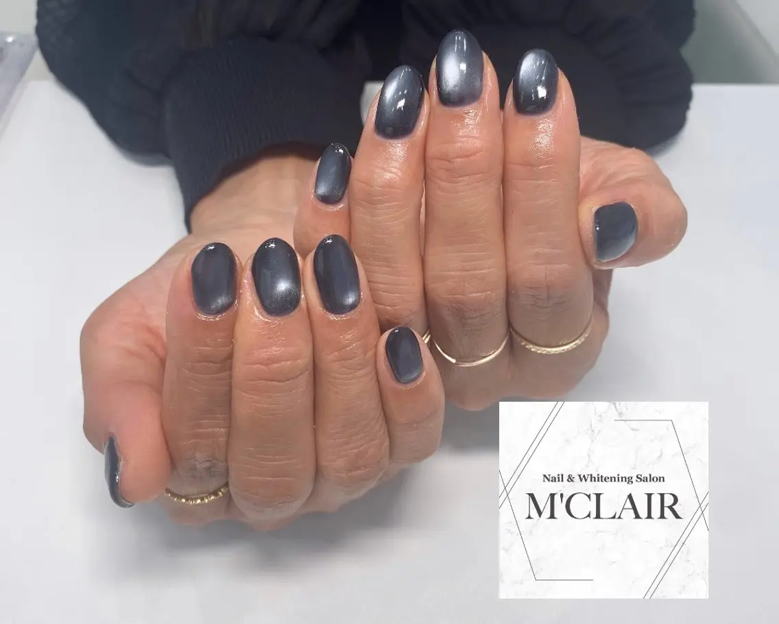 ネイル マグネットネイル ワンカラーネイル M'CLAIR makikoのネイルデザイン