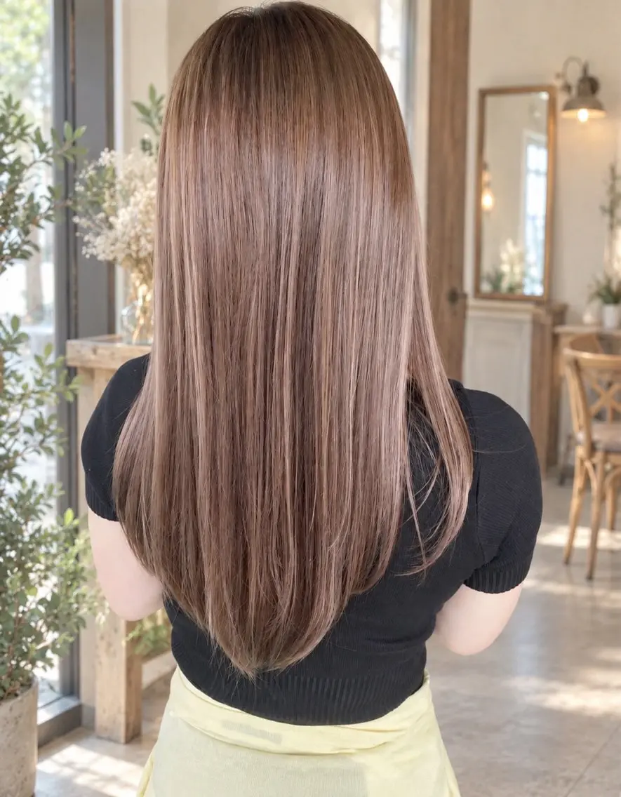 ミディアム カラー イルミナカラー カット ヘアカラー トリートメント grand juteのヘアスタイル