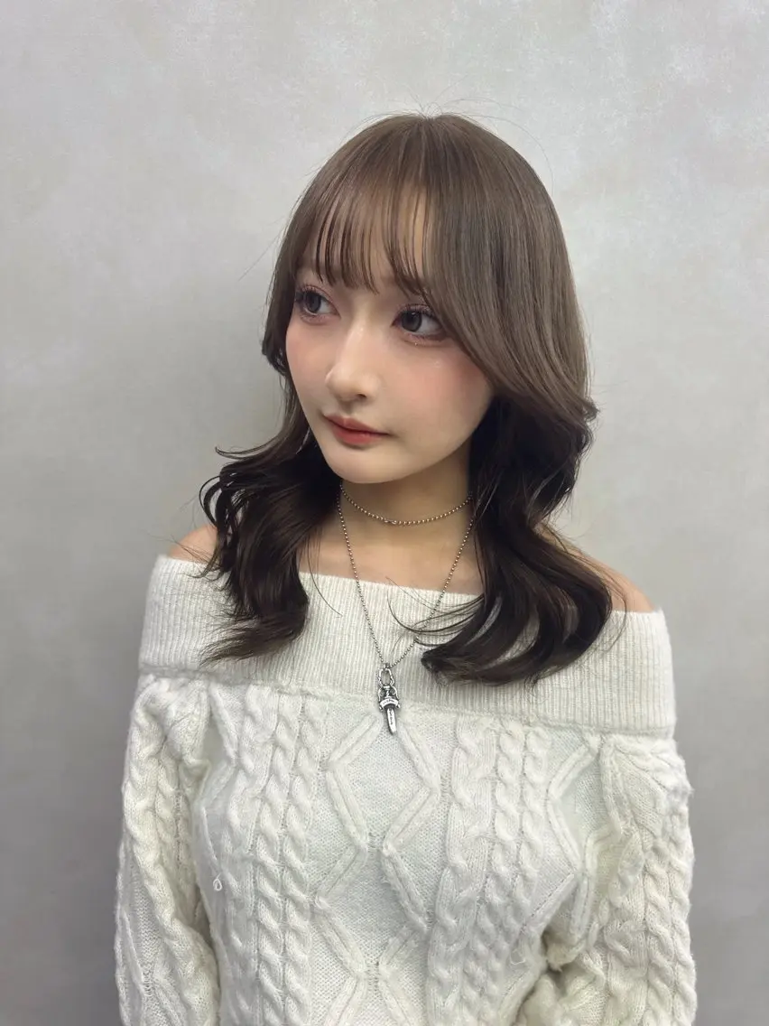 ミディアム カラー 店長 小池アキトのヘアスタイル