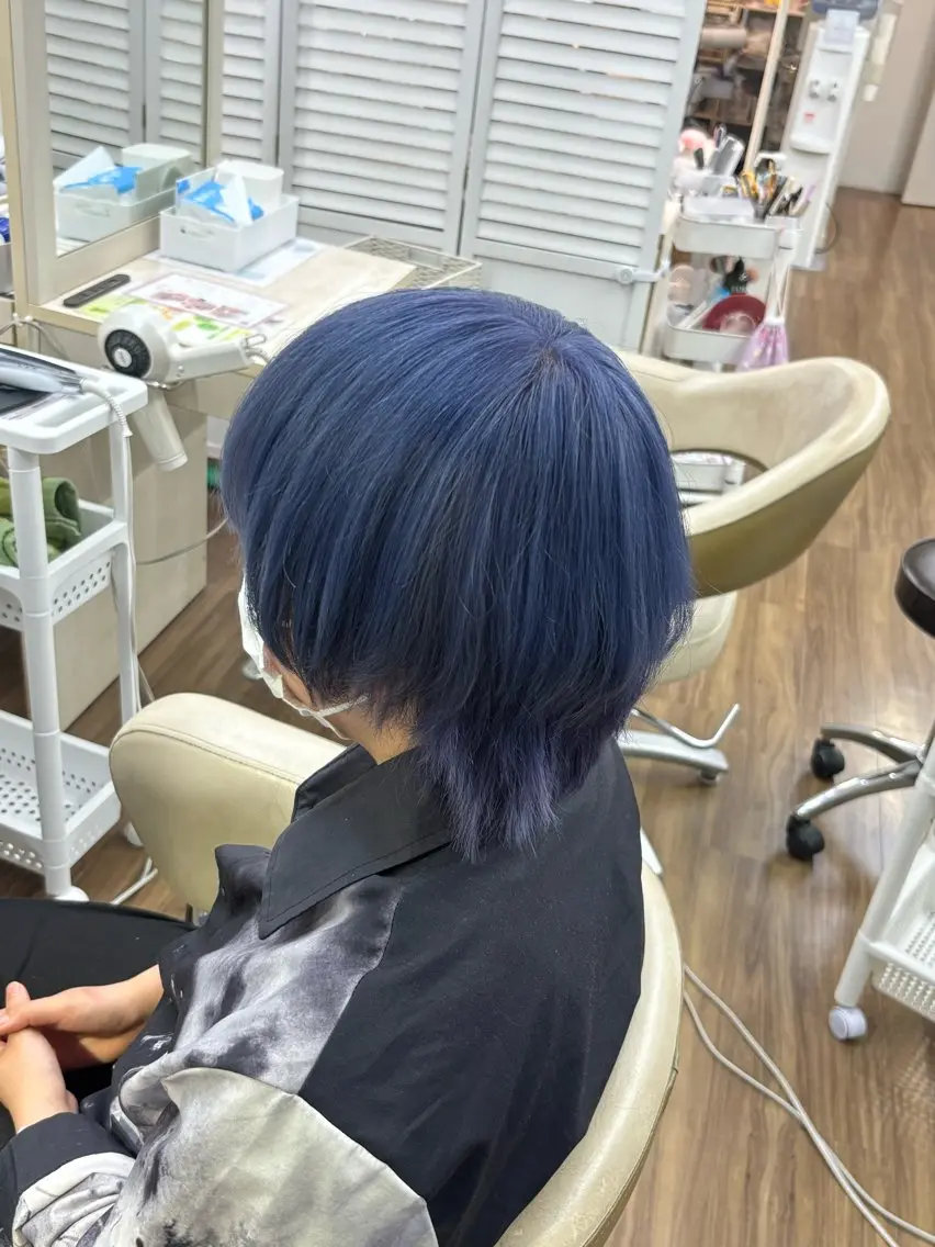 ショート ヘアカラー トリートメント GLOSS 心斎橋 山上のヘアスタイル