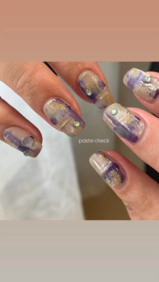 ネイル ジェルネイル マグネットネイル 持ち込み ニュアンスネイル ワンカラーネイル ハンドネイル 草加ニュアンスネイル 🌚hersのネイルデザイン