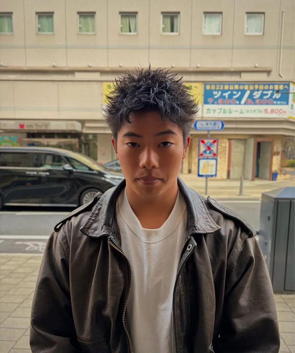 ショート メンズ ショートヘア カット UMM daichi メンズパーマのヘアスタイル