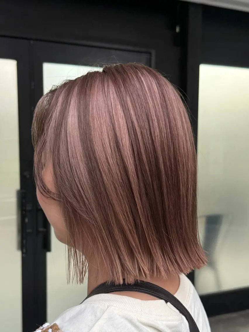 ミディアム カラー カット ヘアカラー トリートメント 透明感カラー/パーマ 🌀アオノのヘアスタイル