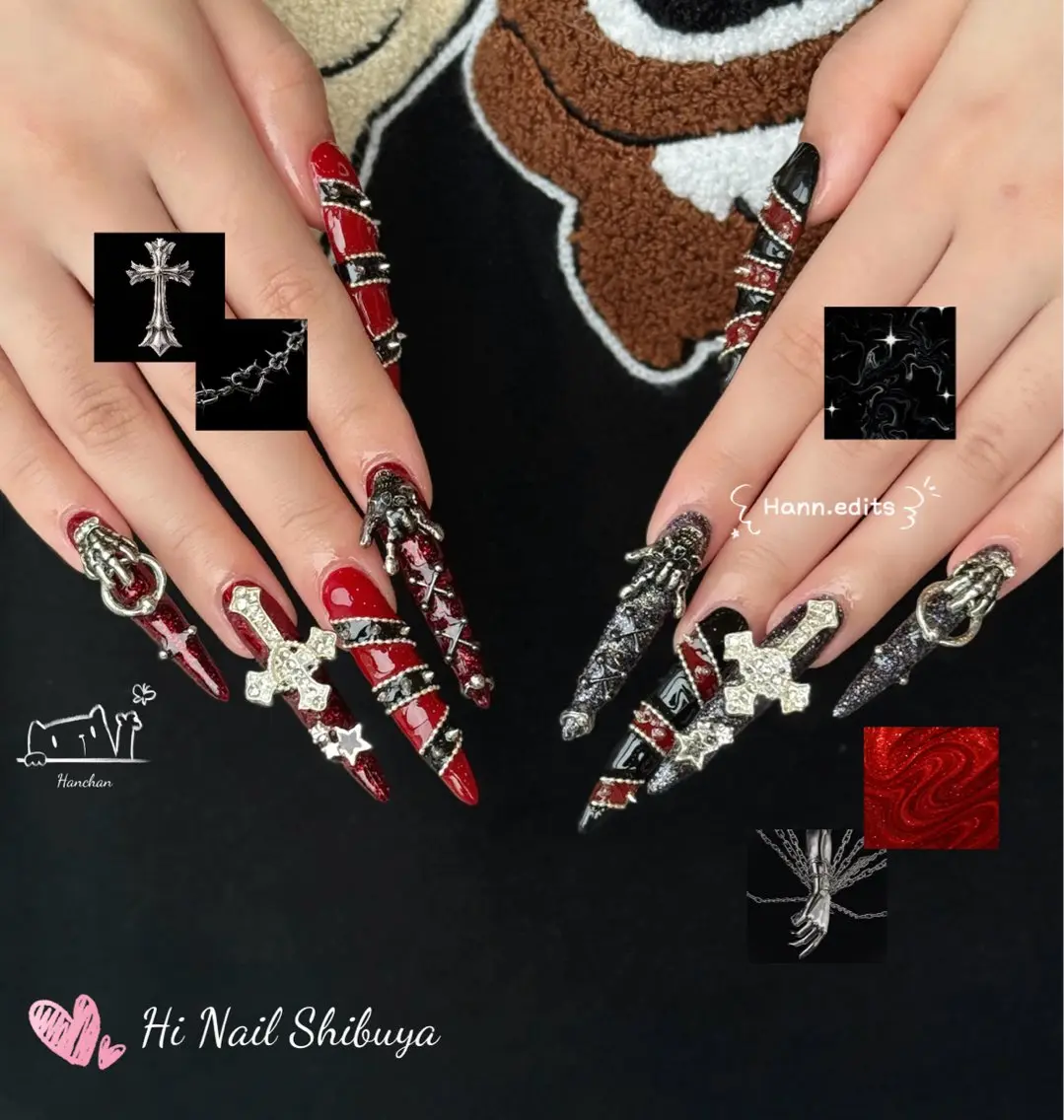 ロング ハンドネイル Hi Nail Salonのネイルデザイン