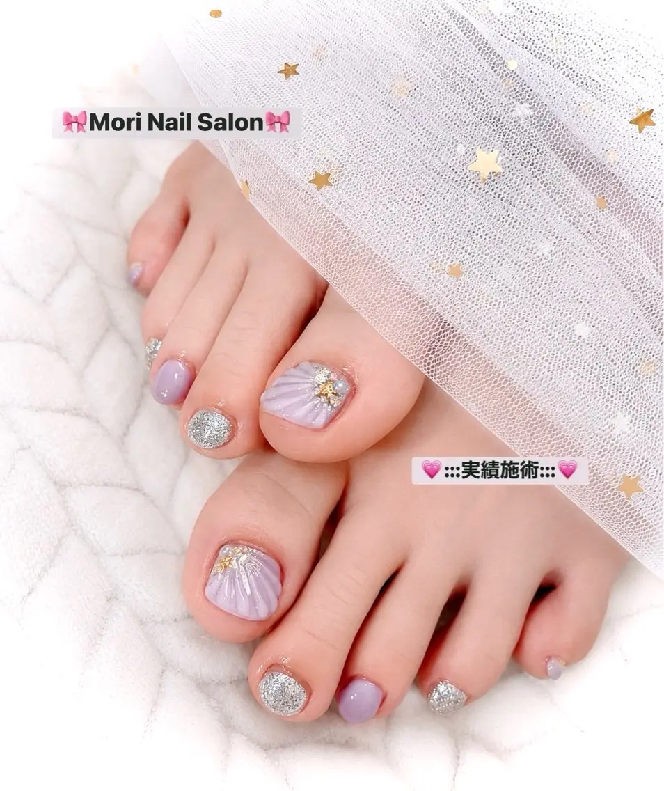 ネイル フットネイル MORI ネイル SALONのネイルデザイン