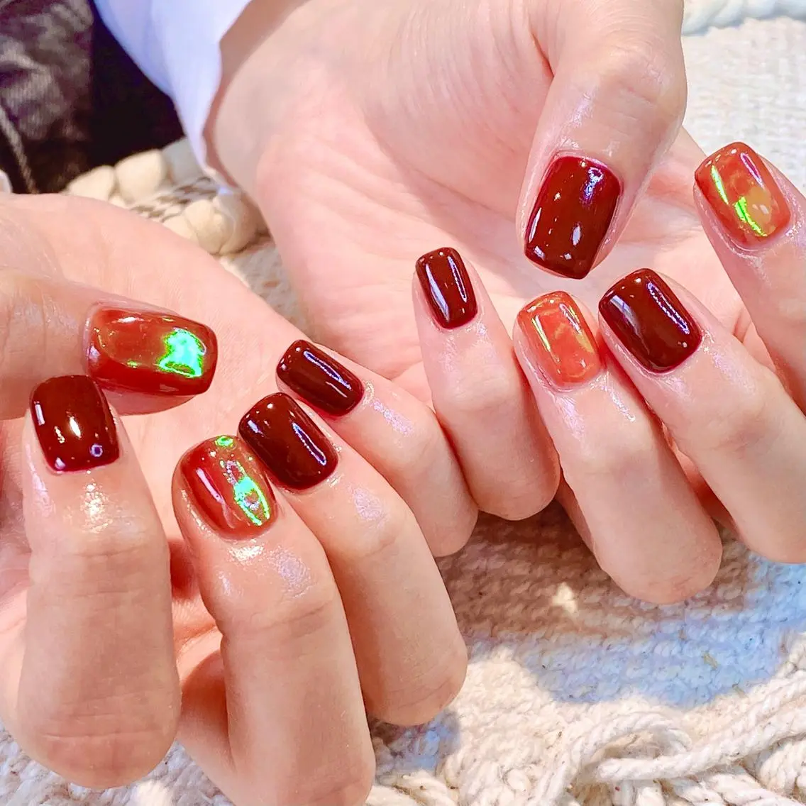 ネイル 氷ネイル・うるうるネイル megu  / sōko nailのネイルデザイン