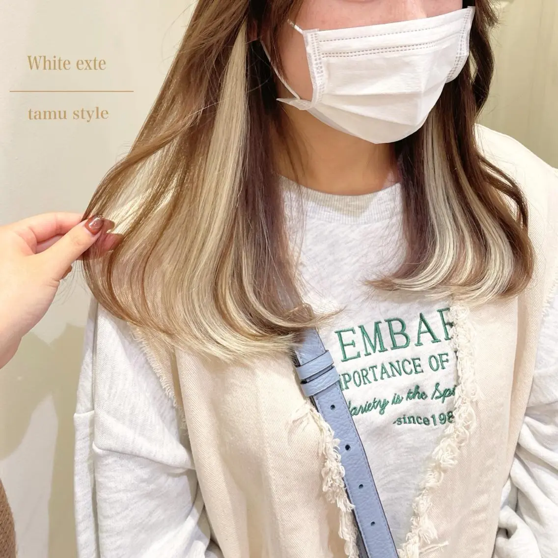 ロング カラー エクステ エクステ シールエクステ横浜 🐏☁️miminaのヘアスタイル