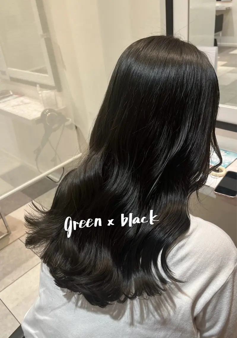 セミロング カラー ヘアカラー トリートメント 中原 優美のヘアスタイル