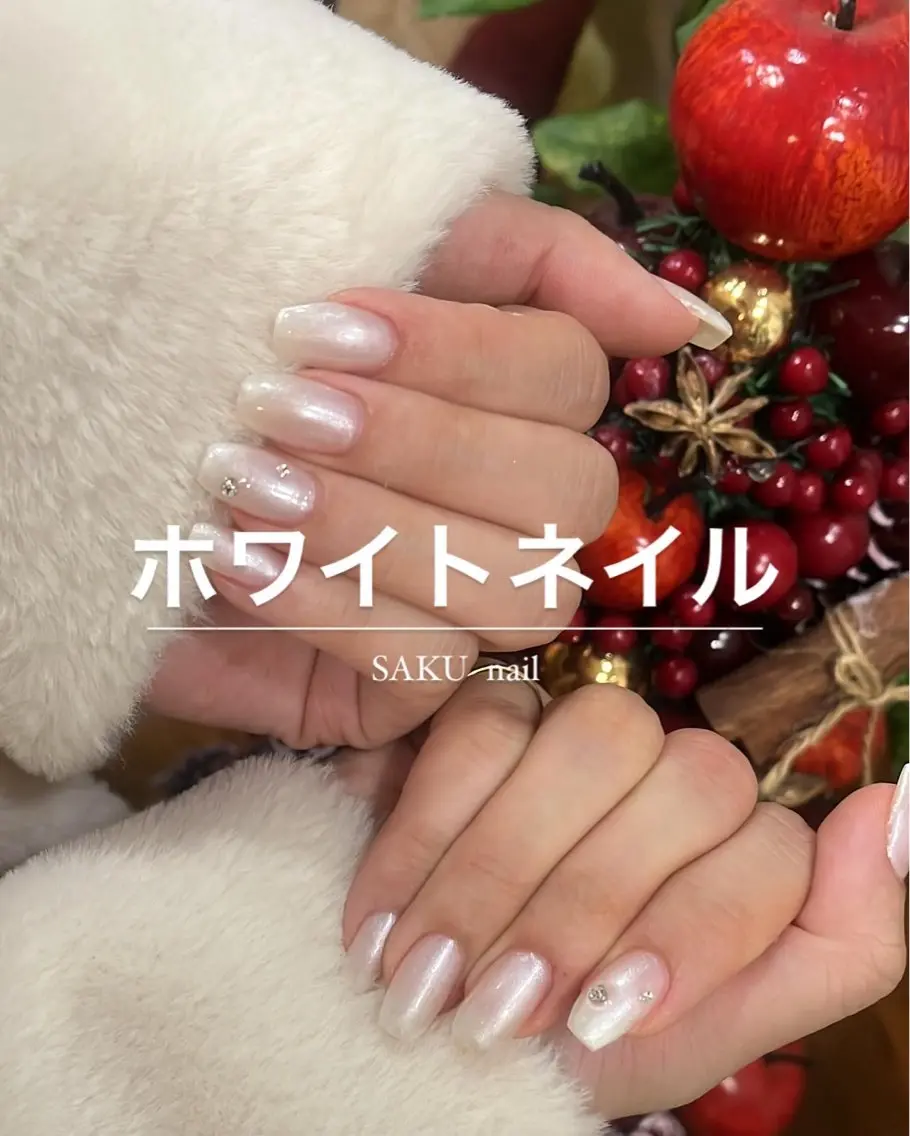 ネイル ニュアンスネイル シンプルネイル ハンドネイル SAKU nail 作島茜のネイルデザイン