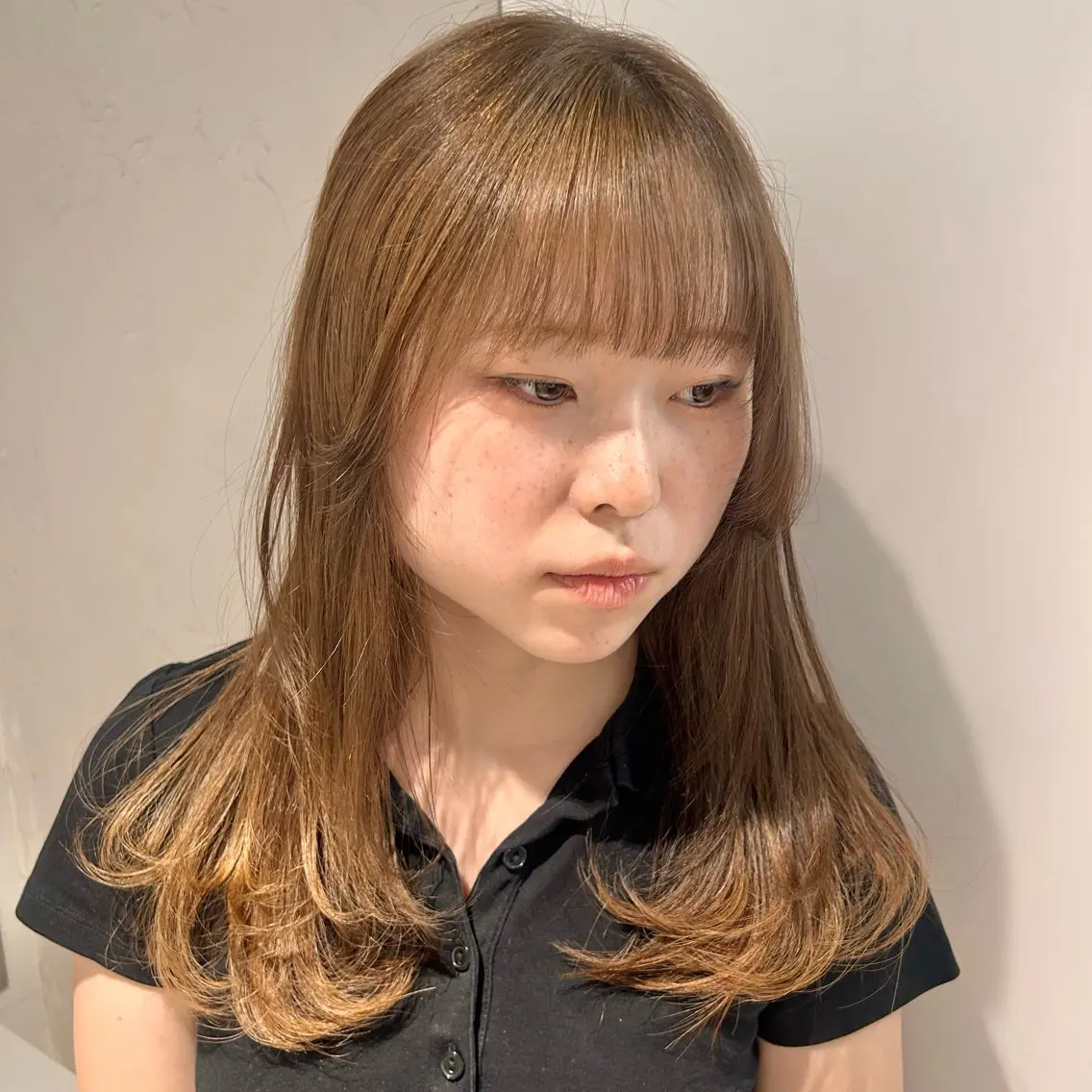ロング カラー ベージュ/ブラウン 透明感カラー🍑のヘアスタイル