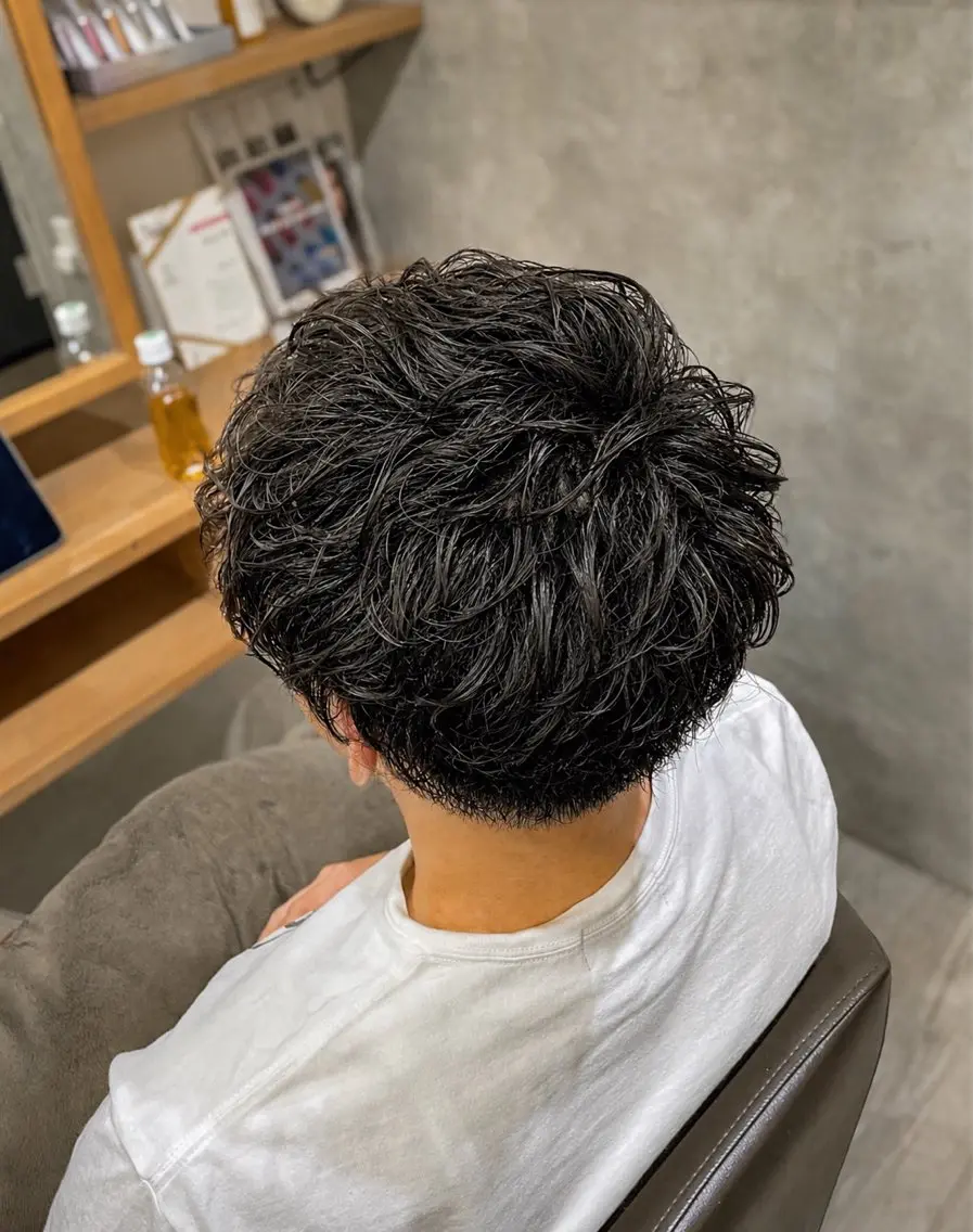 ショート パーマ ROCCAhair 谷山陸のヘアスタイル
