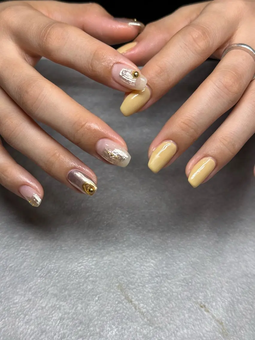 ネイル アートネイル マットネイル ハンドネイル フットネイル kiii.__ ✴︎*のネイルデザイン