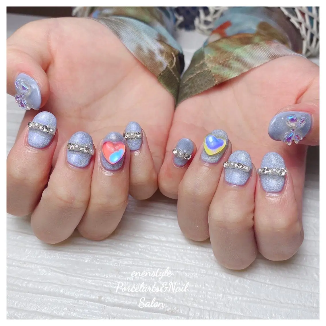 ミディアム ネイル 🐾enen style 🐾のネイルデザイン