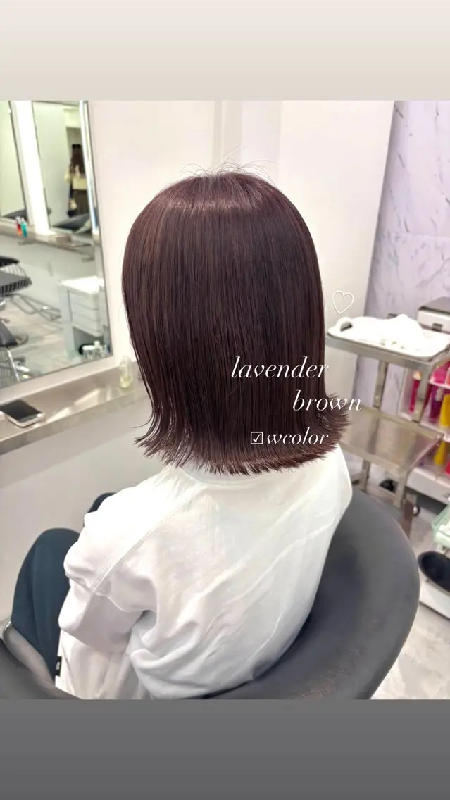 ミディアム ヘアカラー ParveMix🫧 宮﨑 梨里のヘアスタイル