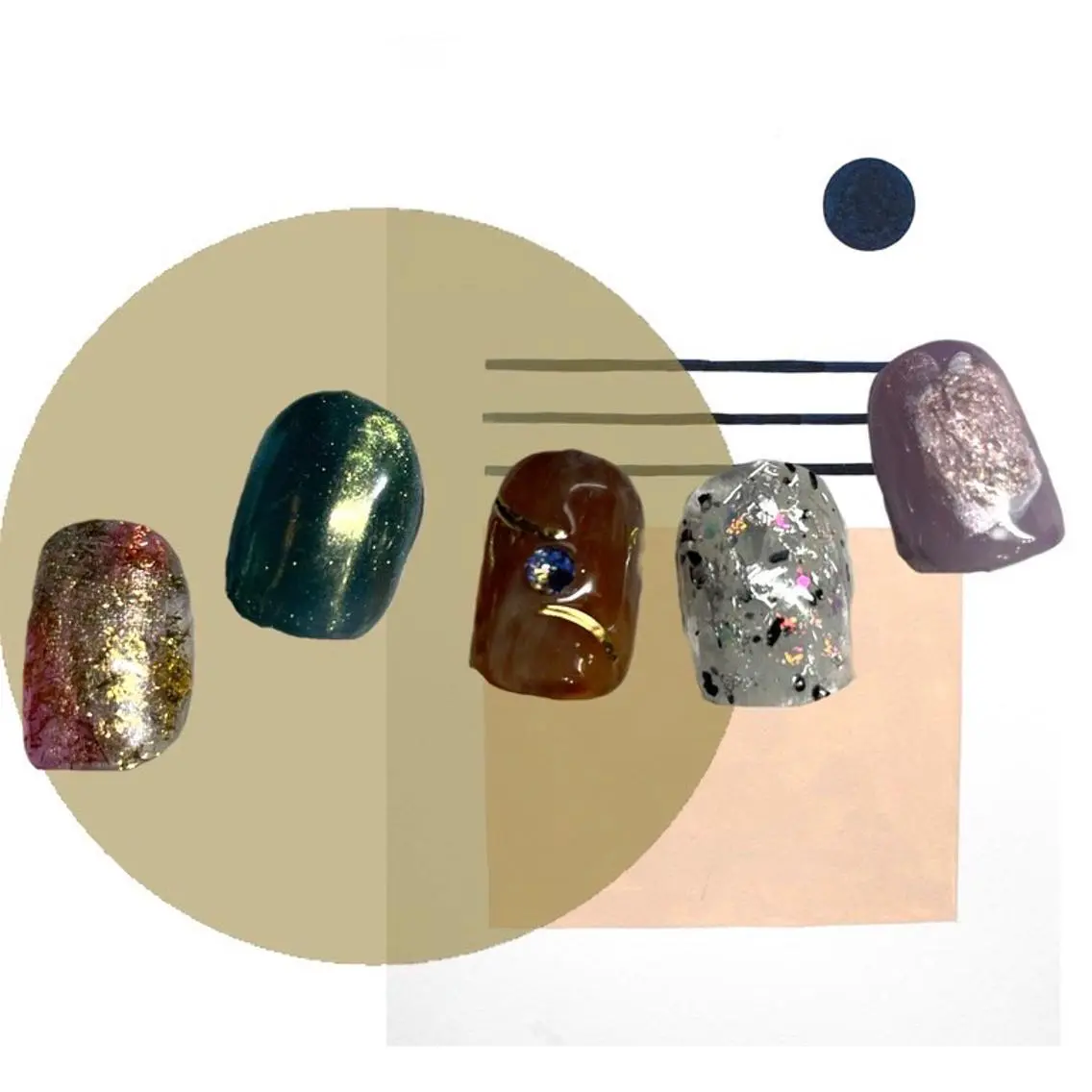ネイル オーロラネイル 氷ネイル・うるうるネイル 韓国ネイル マグネットネイル ミラーネイル ハンドネイル VOLLMOND nailのネイルデザイン