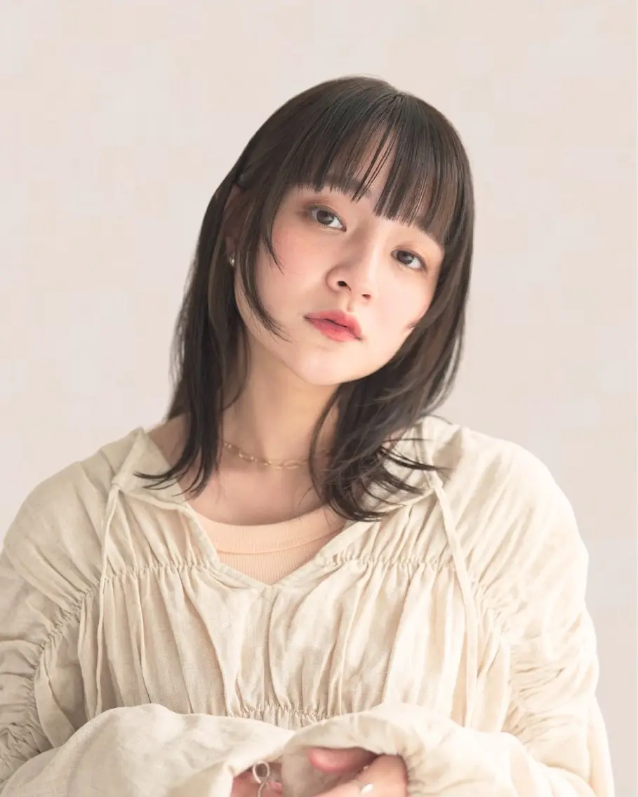 カット+透明感カラー+髪質改善トリートメントの写真