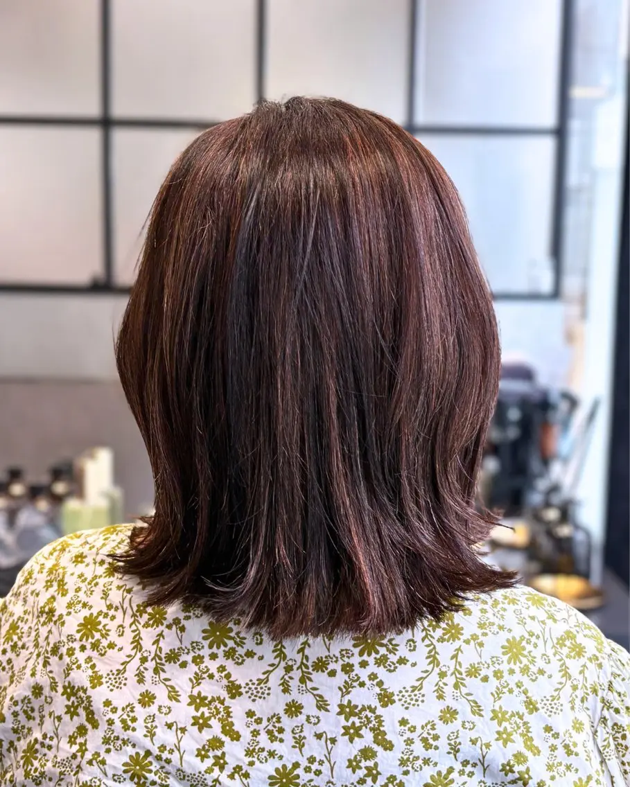 ショート カラー デザインカラー ハイライトカラー ハイライト カット ヘアカラー トリートメント ヘッドスパ matka白髪ぼかし 大人ヘア/KEIKOのヘアスタイル