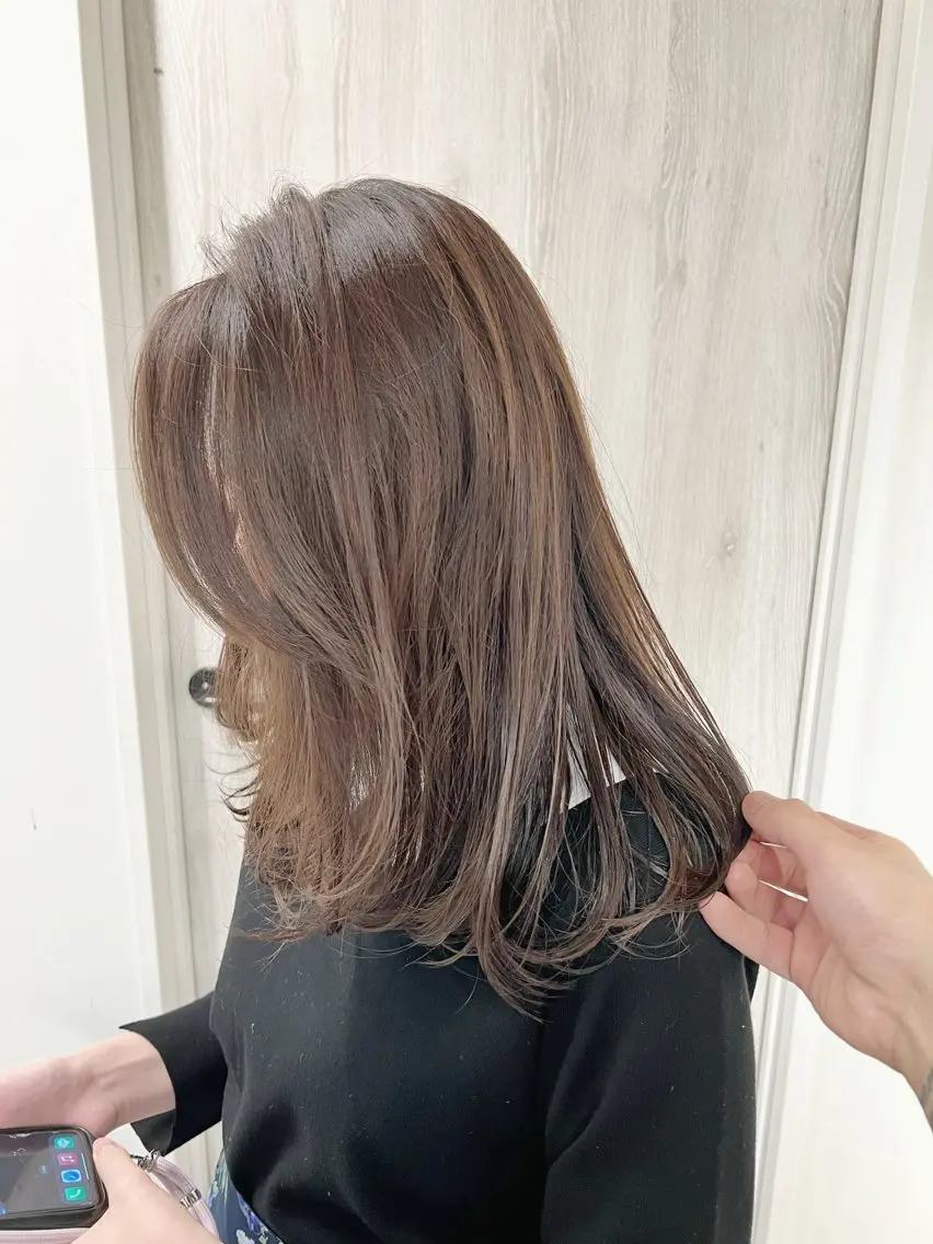 セミロング 外国人風カラー レイヤーカット カット ヘアカラー トリートメント 🌈お気に入り指名 No.1藤野原大聖のヘアスタイル