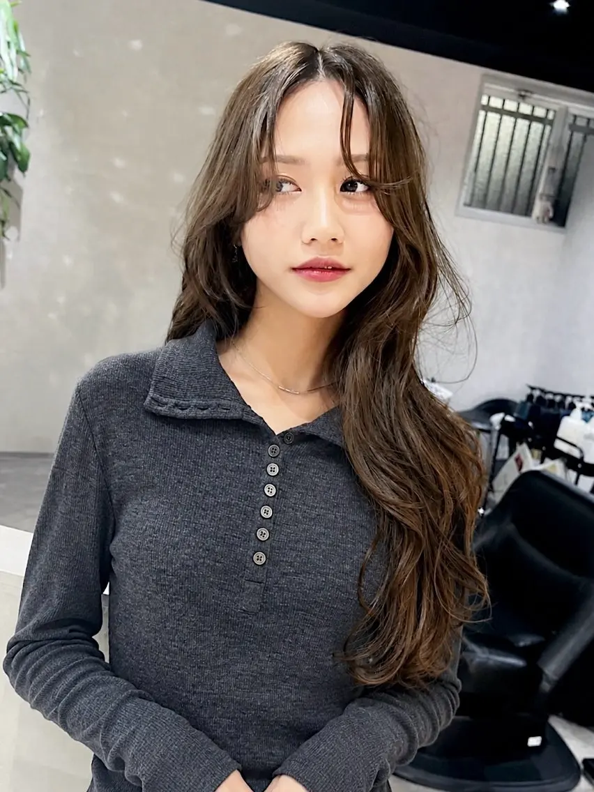 ロング カラー ロング 城 慎太郎のヘアスタイル