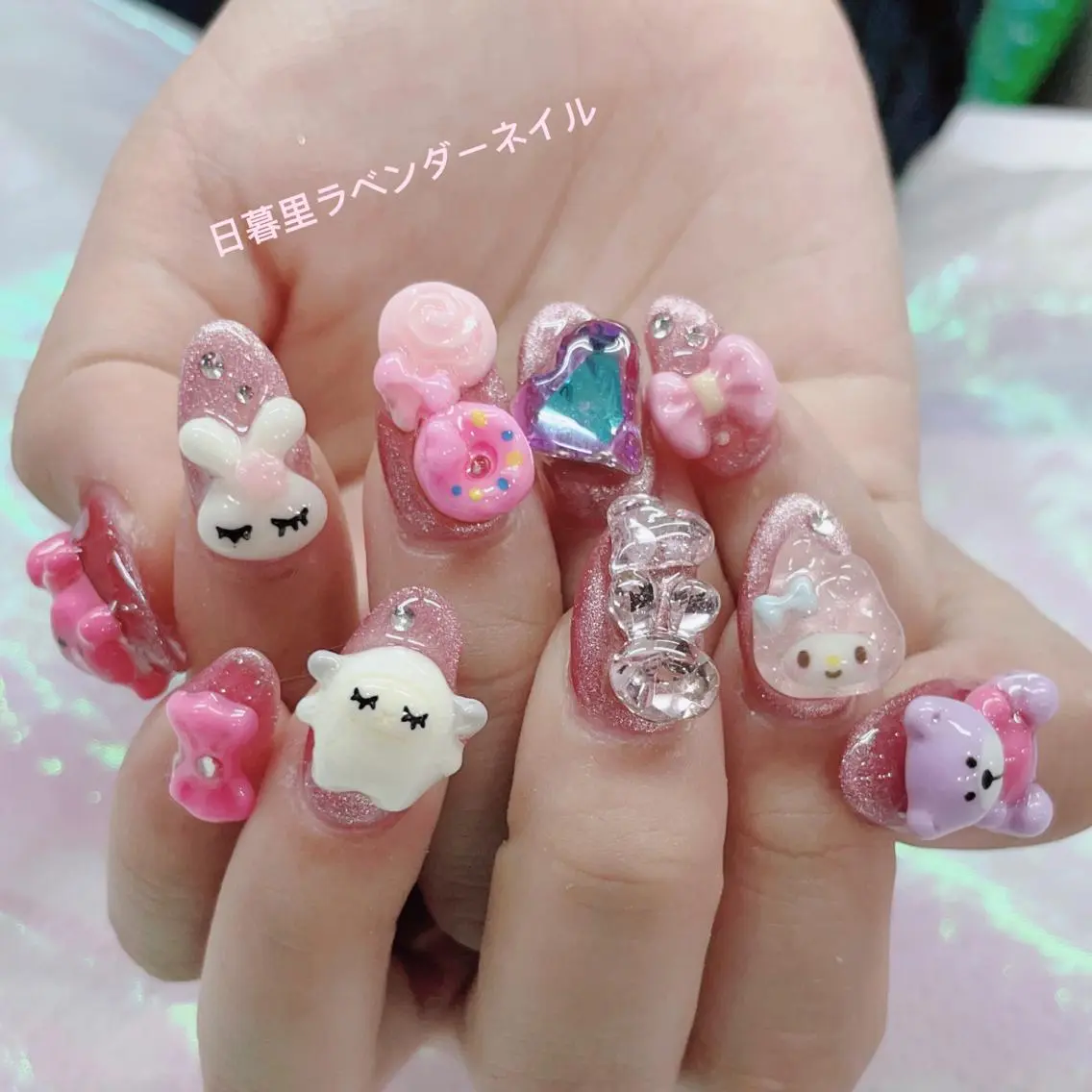 ネイル ラベンダー💖日暮里 ルル💖ネイルのネイルデザイン