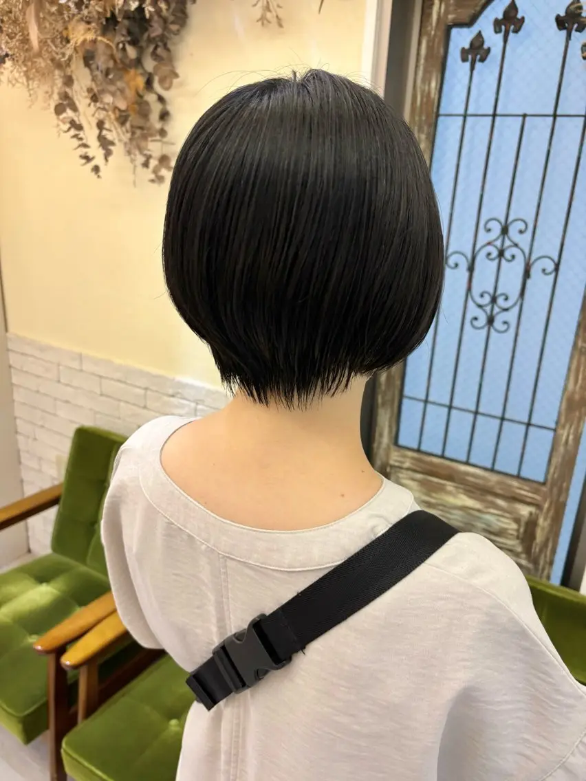 ショート ショートヘア 小顔カット カット ヘアカラー 大久保 愛のヘアスタイル