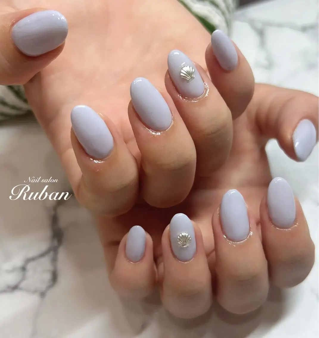 ネイル ワンカラーネイル シンプルネイル Nail salon Rubanのネイルデザイン