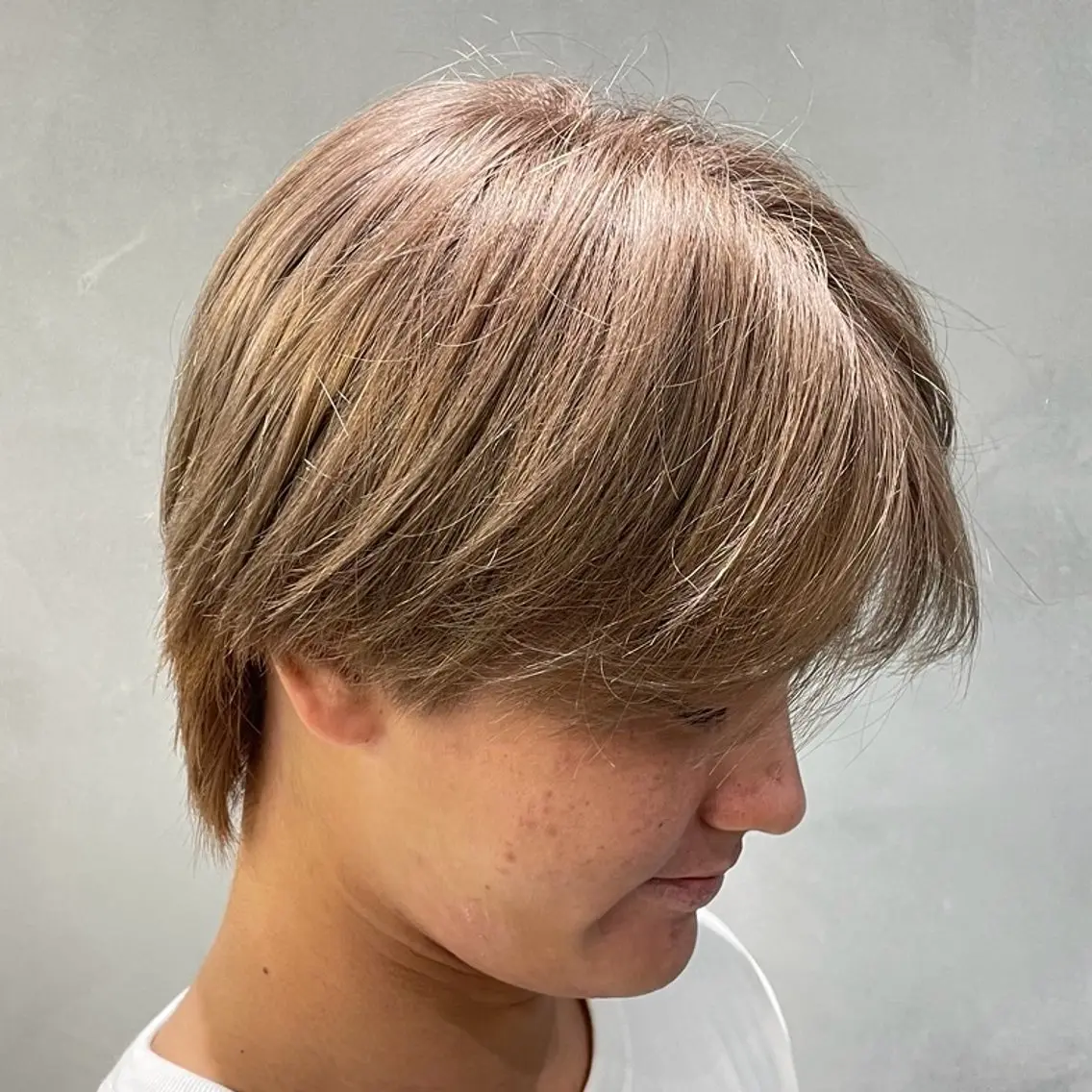 ミディアム カラー ヘアアレンジ メンズ fifth 石川 凪のヘアスタイル