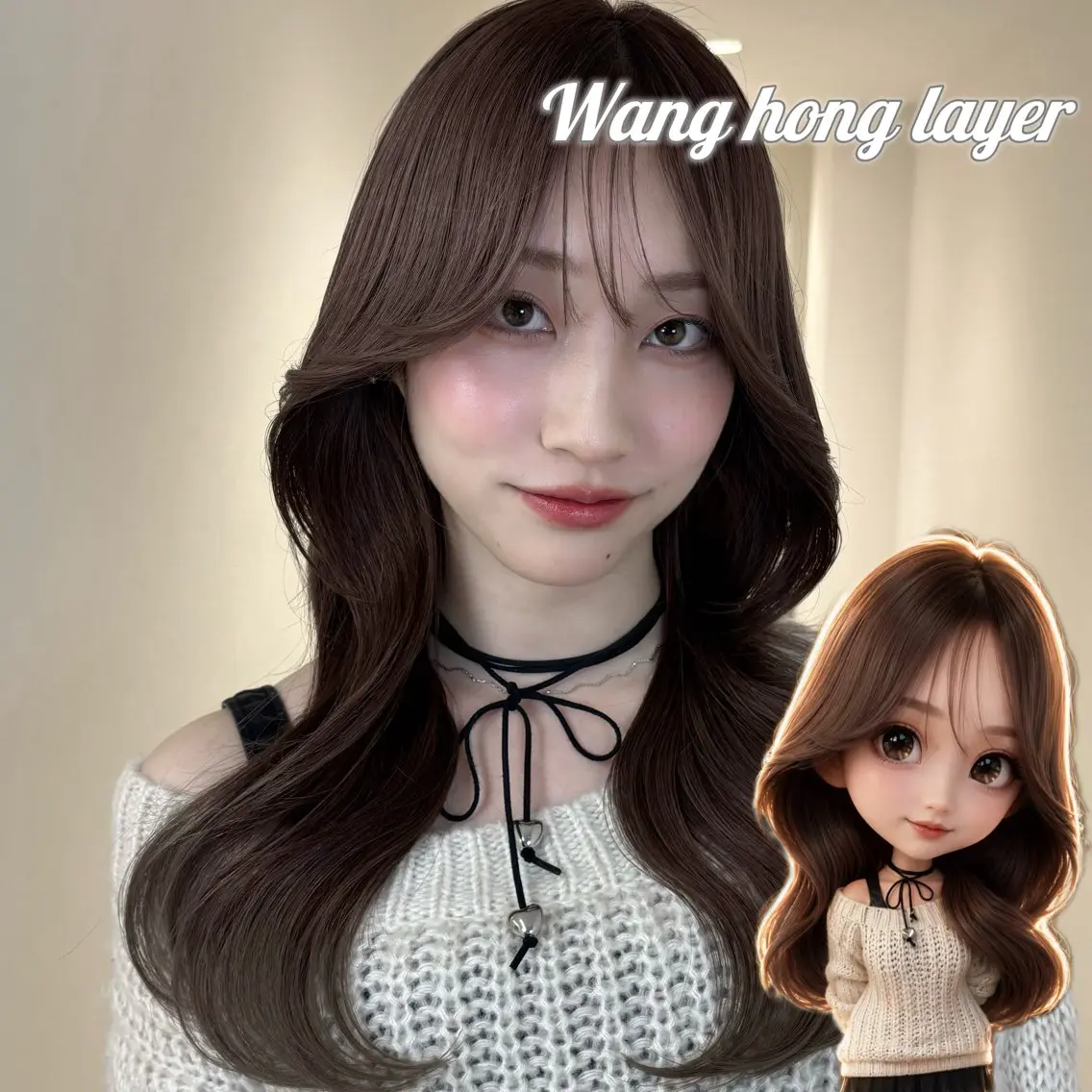 セミロング 韓国風ヘア レイヤーカット ワンホンレイヤー カット ヘアカラー トリートメント 韓国レイヤー🇰🇷 /ハッシュ/タカトのヘアスタイル