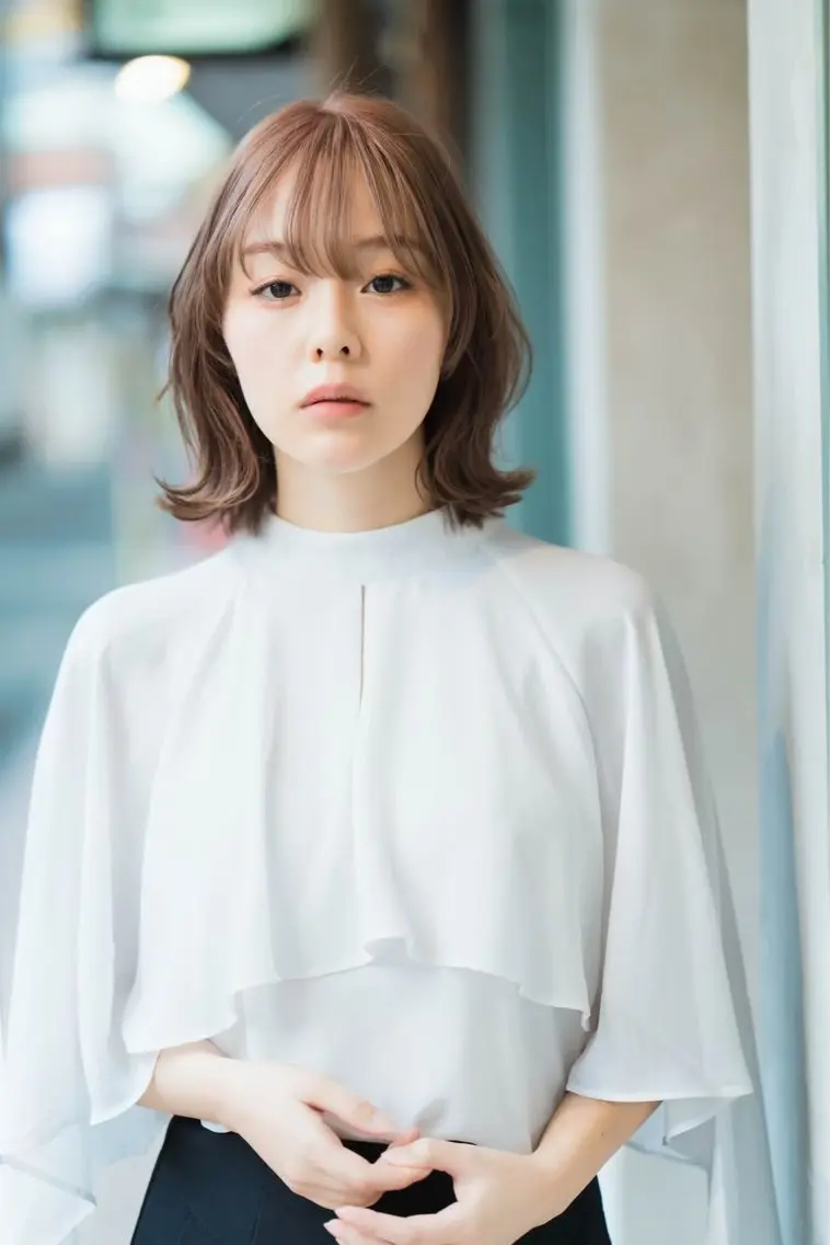 ミディアム カラー trip kano.のヘアスタイル