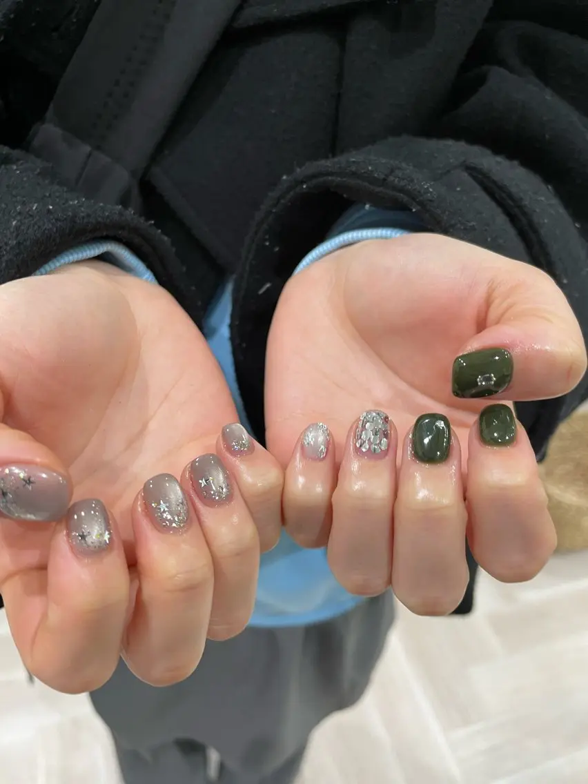 ネイル マグネットネイル ハンドネイル Ricnail☾ ayanoのネイルデザイン