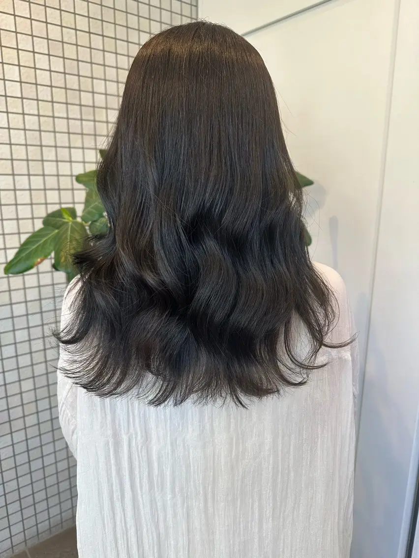 ミディアム カラー ヘアアレンジ アッシュ 🎀暖色カラー🎀 おかだみほのヘアスタイル
