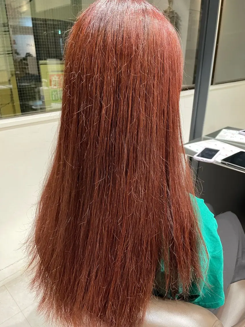 ロング カラー レッドカラー バイオレットカラー RUKA /メンズパーマのヘアスタイル