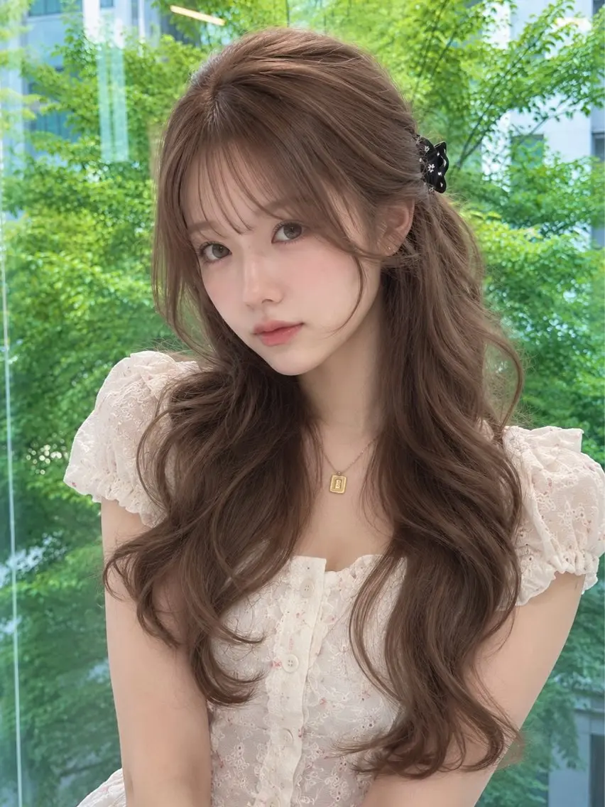 ロング カット トリートメント レイヤー× 顔まわり/MIUのヘアスタイル