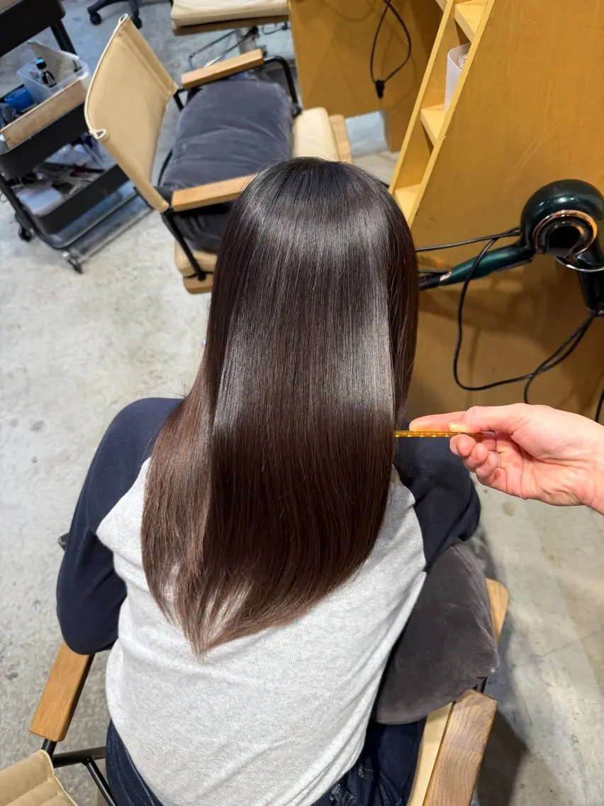 ミディアム カット ヘアカラー トリートメント 恵比寿/艶髪/ 髪質改善特化/フミヤのヘアスタイル