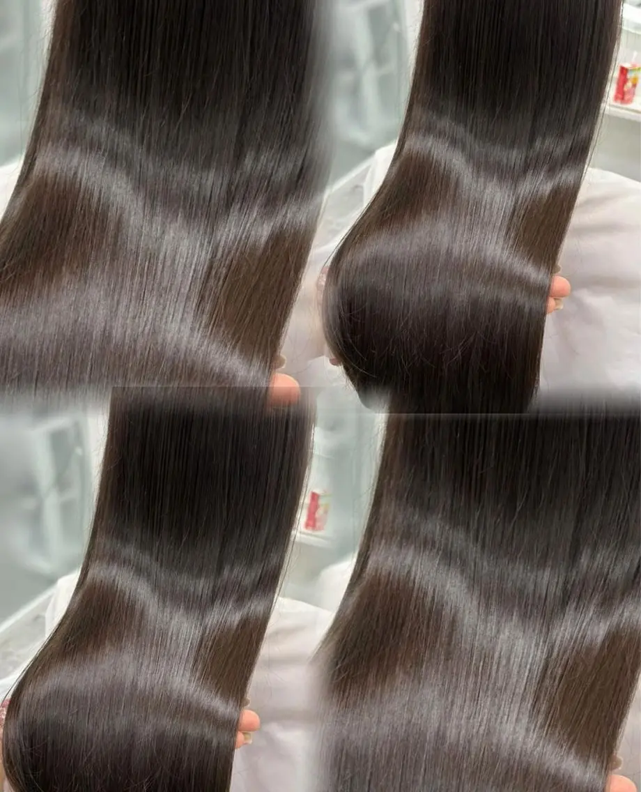 ロング カラー メンズ 波巻きパーマ ベージュカラー ダブルカラー オリーブベージュ 卒業式のヘアスタイル ヘアカラー 熊澤 綾乃のヘアスタイル