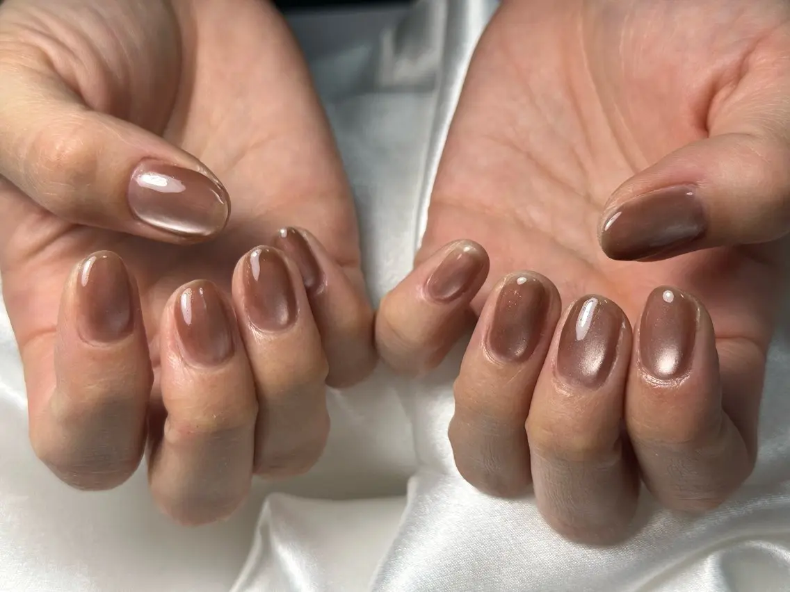 ネイル オーロラネイル 桜ネイル フラワーネイル フットネイル フレンチネイル ハンドネイル kiki nail たまプラーザのネイルデザイン