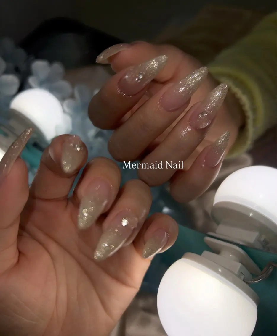 ネイル アートネイル ハンドネイル Mermaid Nail / りりかのネイルデザイン