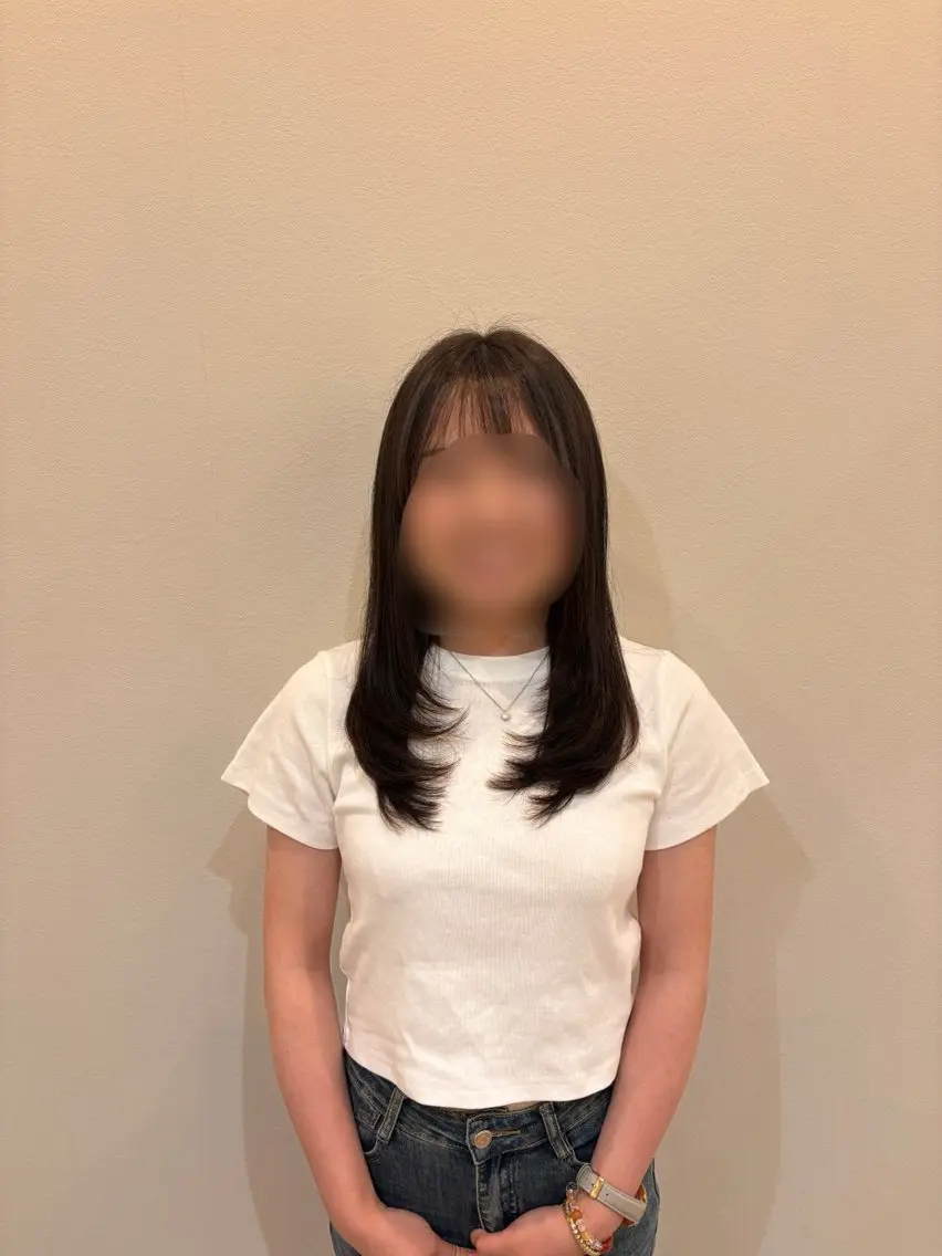 ロング レイヤーカット 水野 美依奈のヘアスタイル