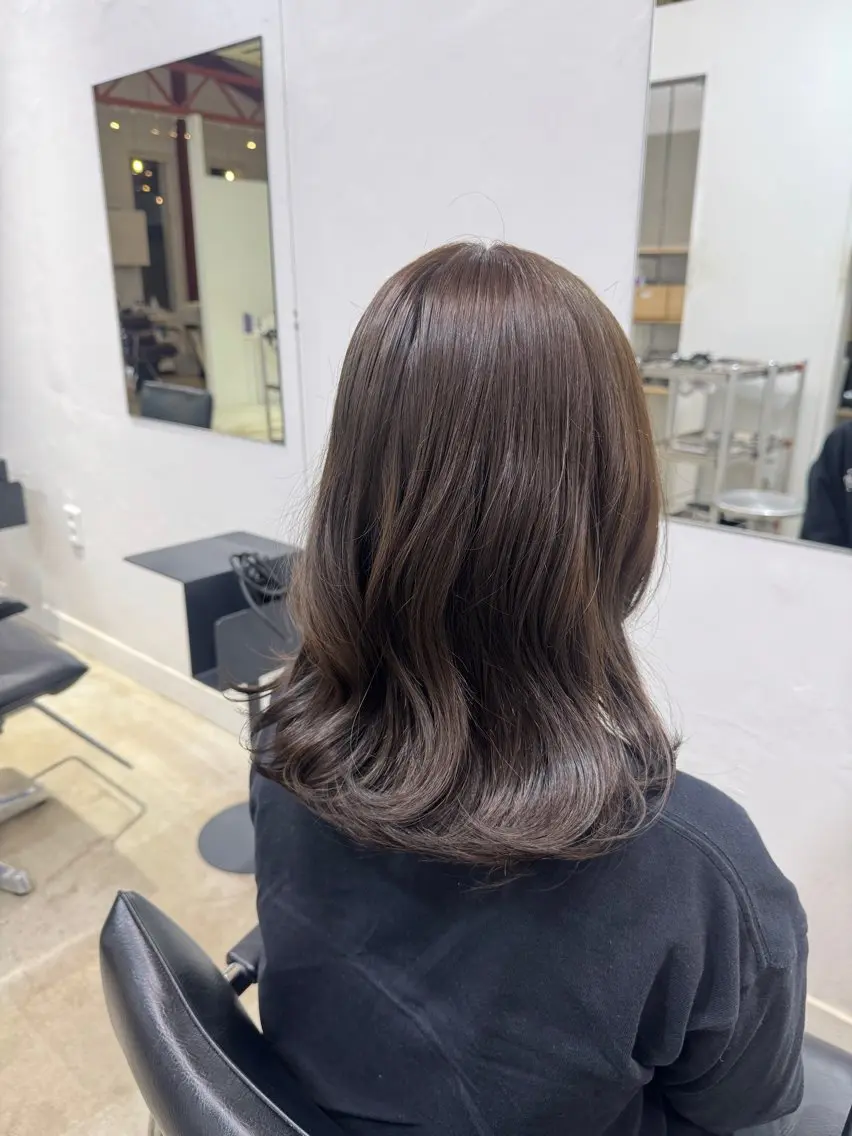 ミディアム カラー ブリックマウント ヘアメイク/みりあのヘアスタイル