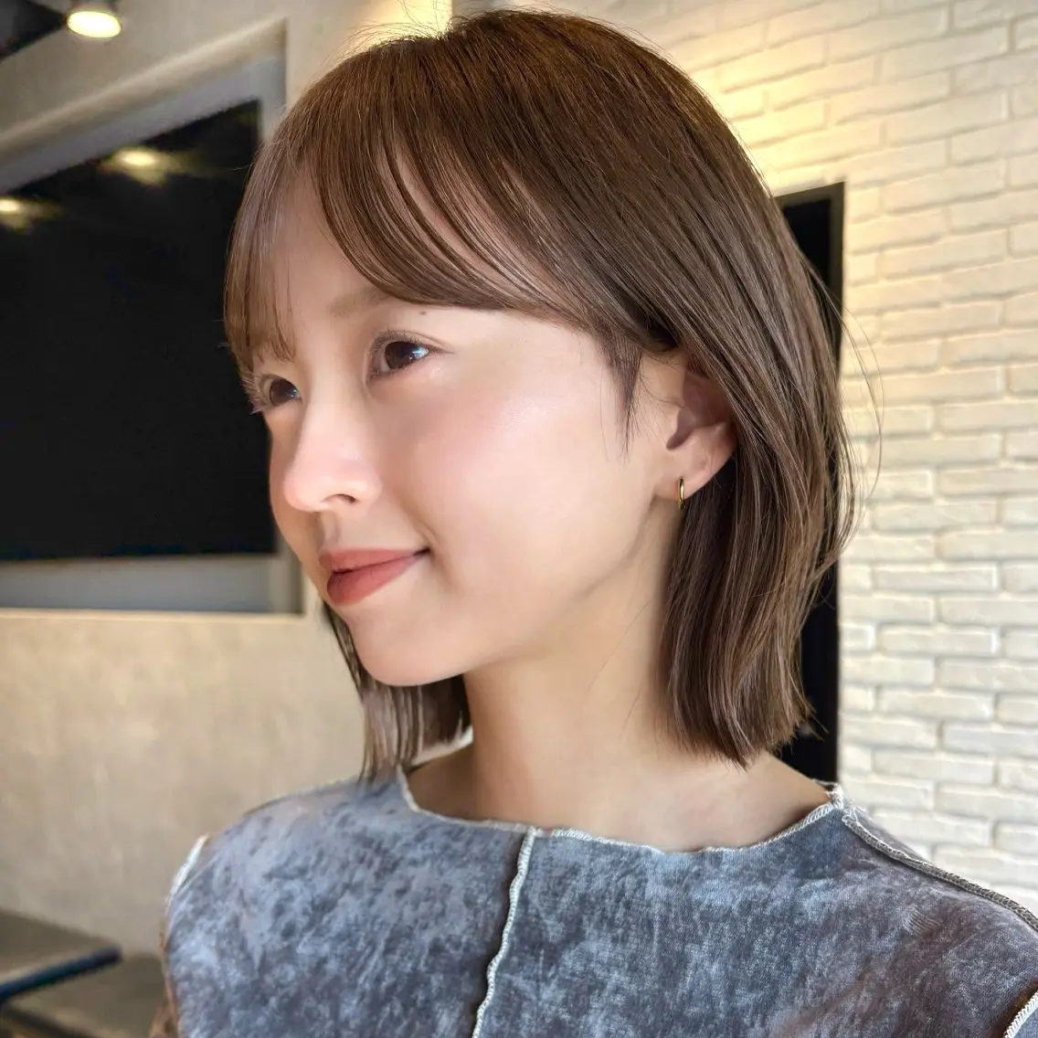 ショート カラー ベージュカラー ブリーチ ブリーチなしカラー 似合わせカット カット ヘアカラー トリートメント 顔まわり🥨レイヤー /透明感/水口舞奈のヘアスタイル