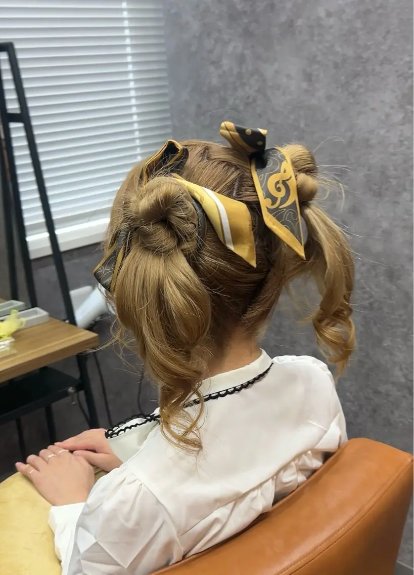 セミロング ヘアアレンジ ヘアセット cocoa船橋🦄 chinamiのヘアスタイル