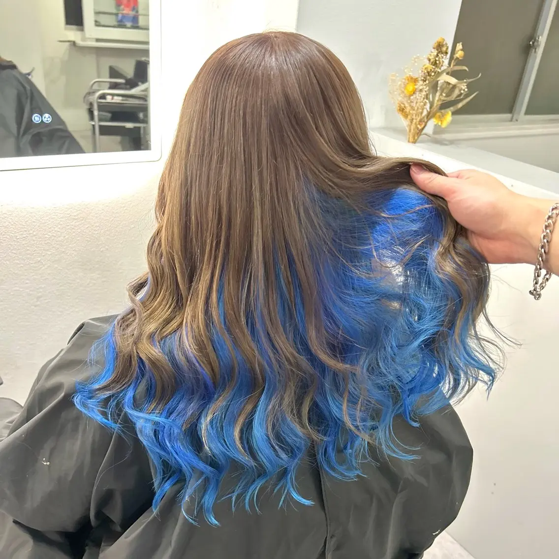 カラー ベージュカラー ブリーチ ダブルカラー グレージュ ハイトーンカラー 大阪ケアブリーチ/ ミルクティーベージュのヘアスタイル