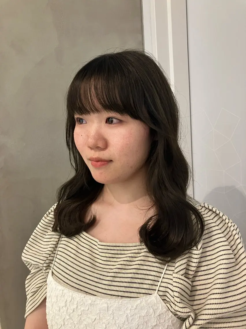 当日予約◎ワンカラー 赤み消しカラー/暗髪/オリーブカラー/etc.の写真