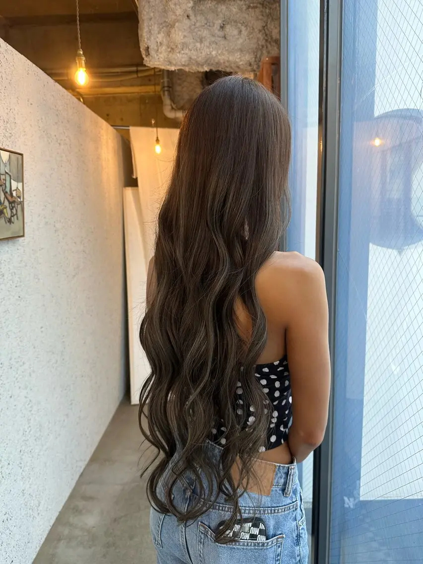 ロング カラー 池戸 結蘭のヘアスタイル
