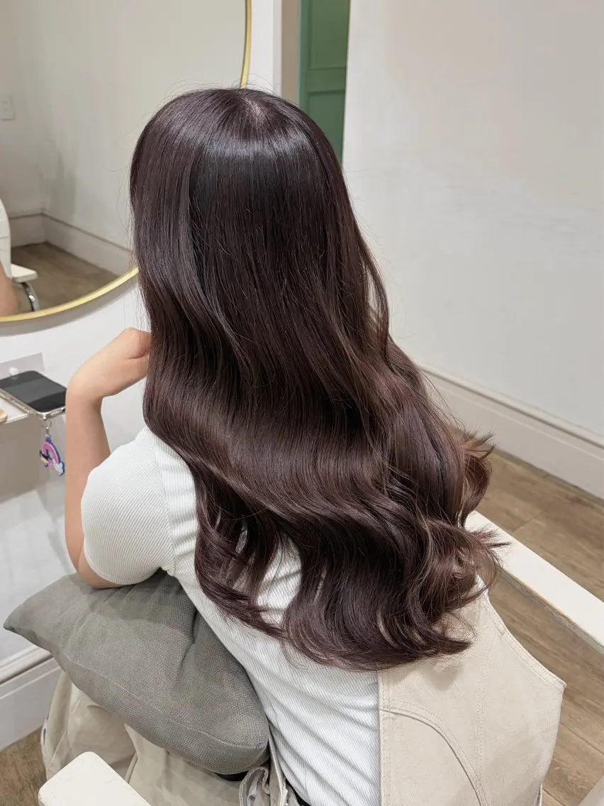 ロング カラー ヘアカラー トリートメント mio♡ベージュ特化 🎀透明感カラーのヘアスタイル