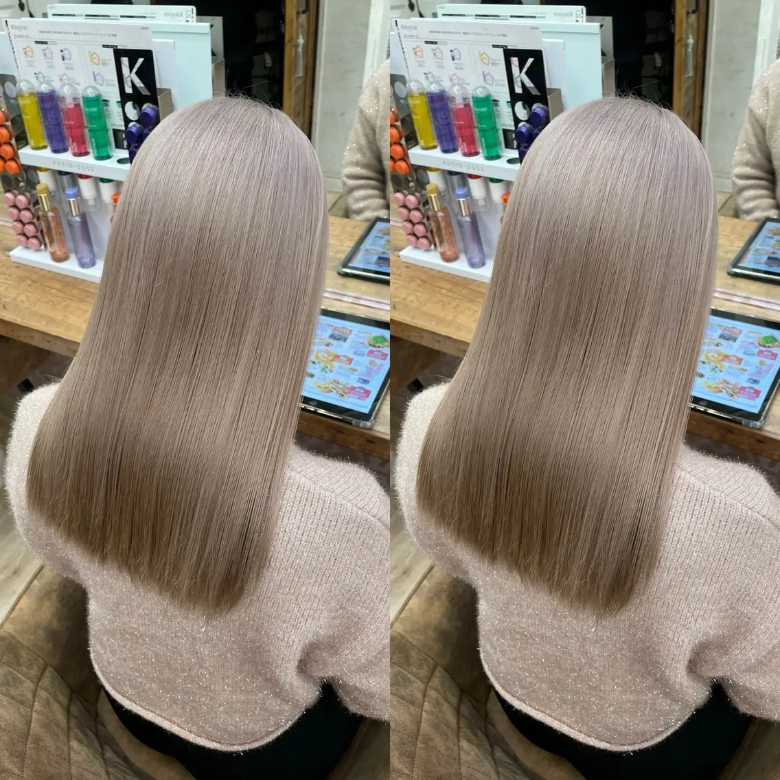 セミロング 縮毛矯正/カット 笠原康平のヘアスタイル