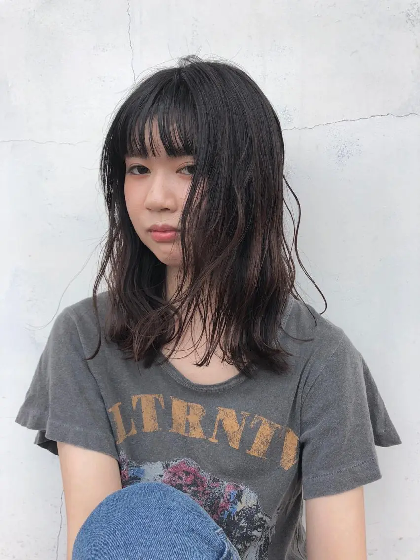 前髪縮毛★の写真