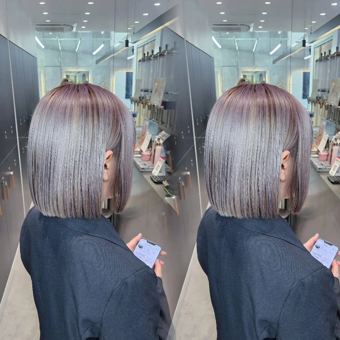 ショート カラー 💜透明感カラー/ 縮毛矯正/Reinaのヘアスタイル