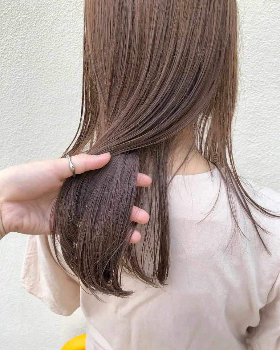 ロング カット ヘアカラー トリートメント 透明感カラー✴︎ SAYAKAのヘアスタイル