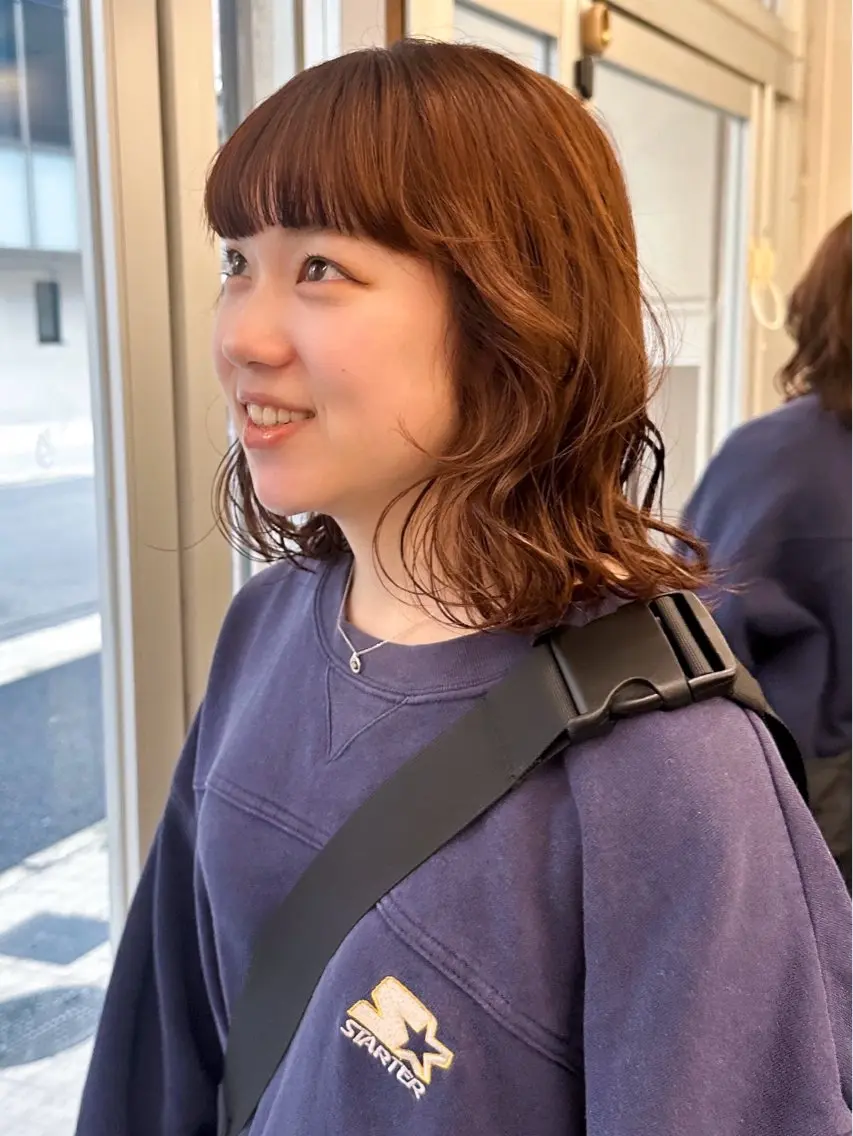 ミディアム カラー カット ヘアカラー 🐏nao /レイヤーカット🐏のヘアスタイル